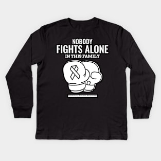 Pulmonary Fibrosis Awareness Kids Long Sleeve T-Shirt